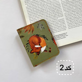 جاکارتی جیبی دخترانه و یونیسکس | چرم مصنوعی فانتزی | ۶ جای کارت | ابعاد ۱۰×۷